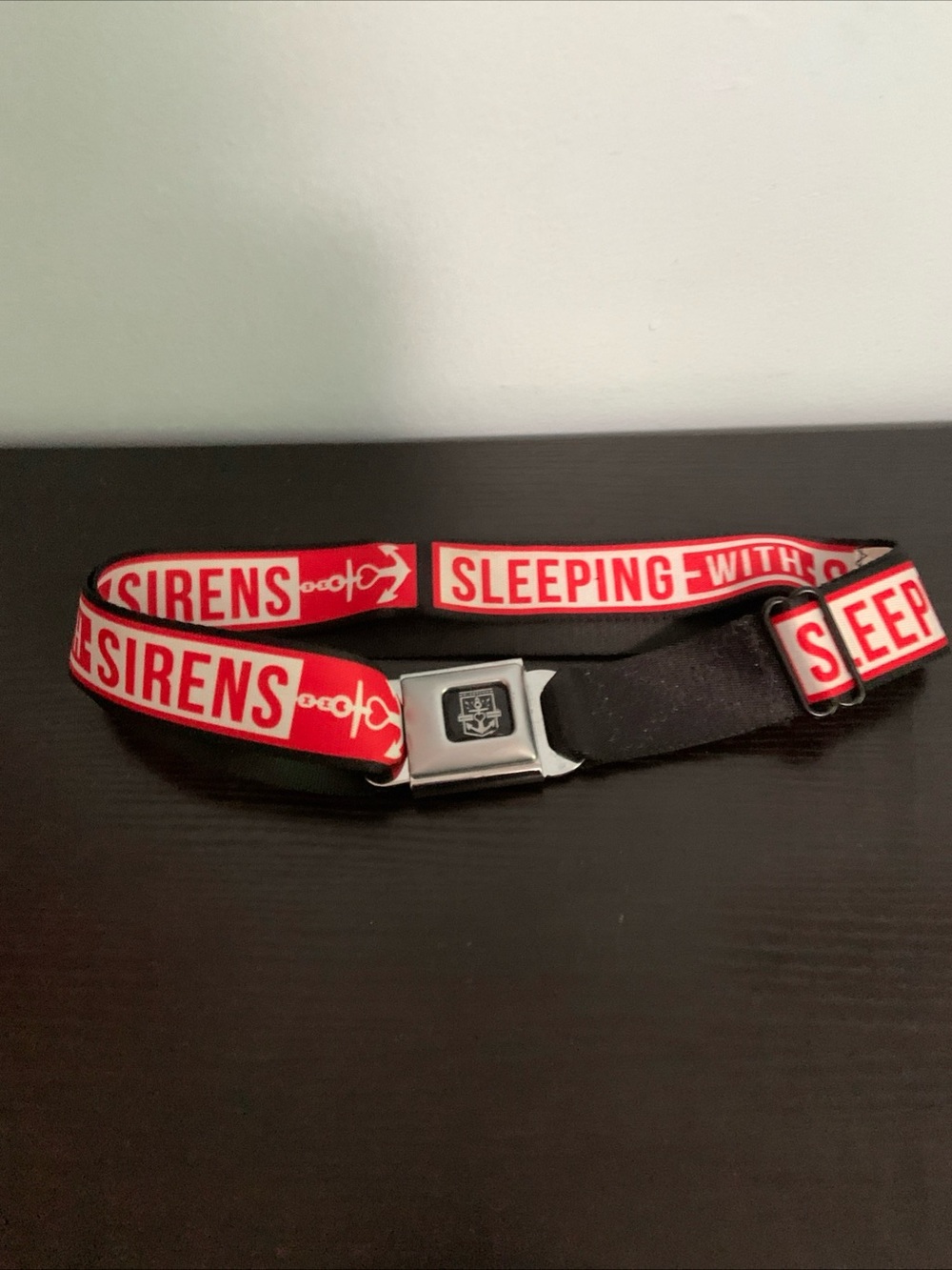 The Sleeping with Sirens Buckle-Down Seatbelt Adjustable Belt